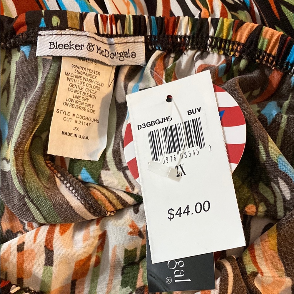 Multicolor Abstract Women's Skirt - Picture 2 of 3